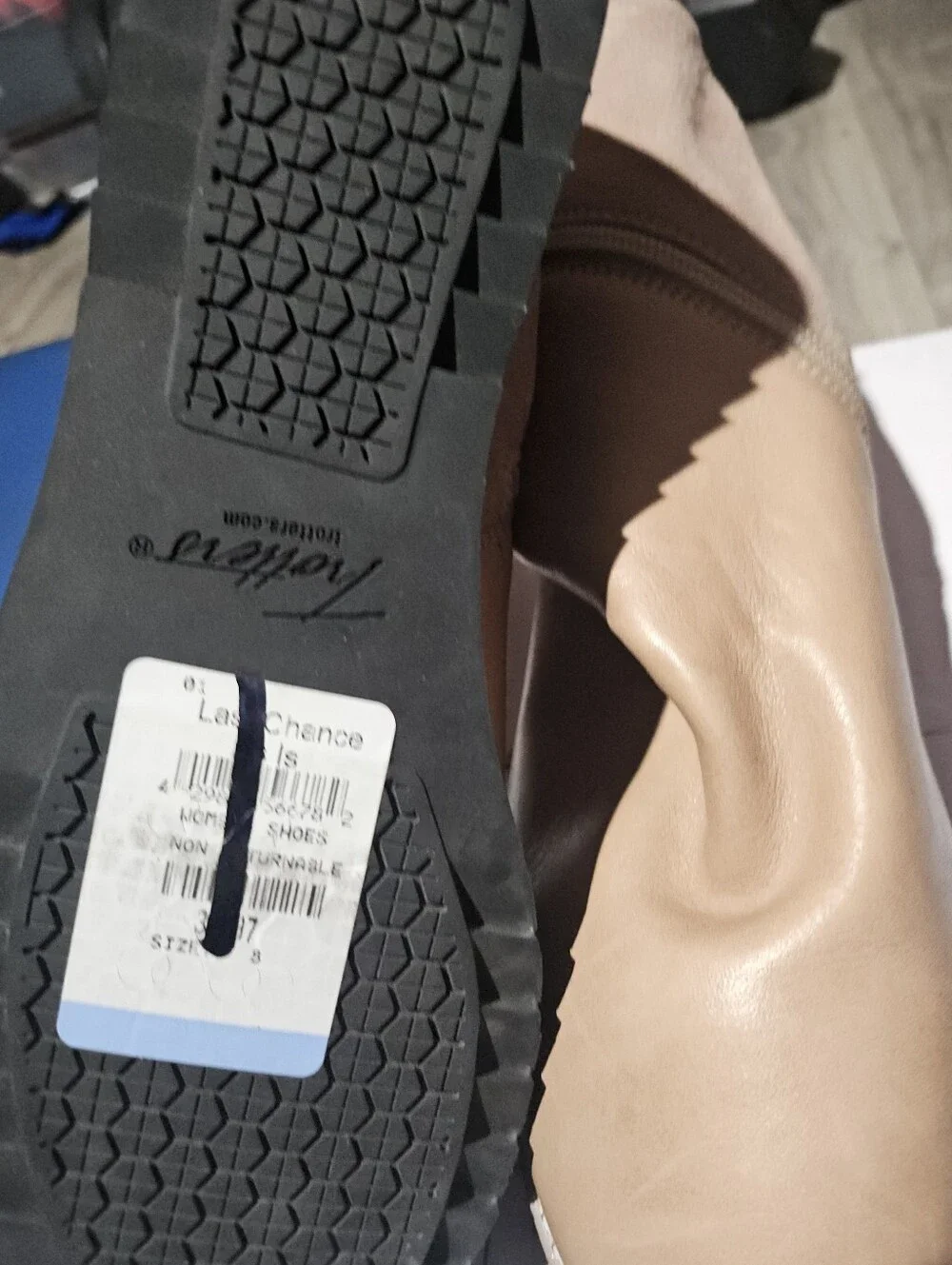 Trotters Nude Tan Stretch Ankle Booties